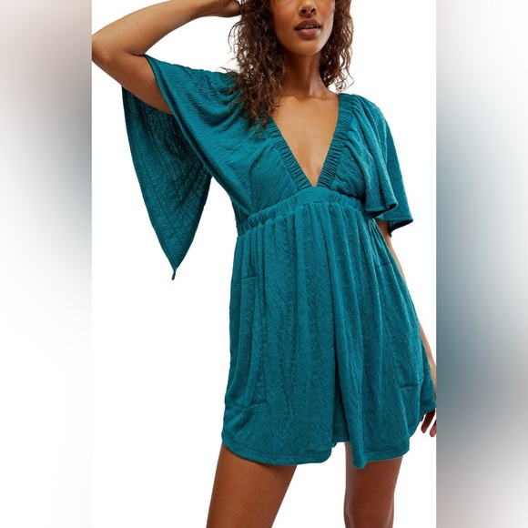 Free People Pants - Free People La La Flutter Sleeve Romper